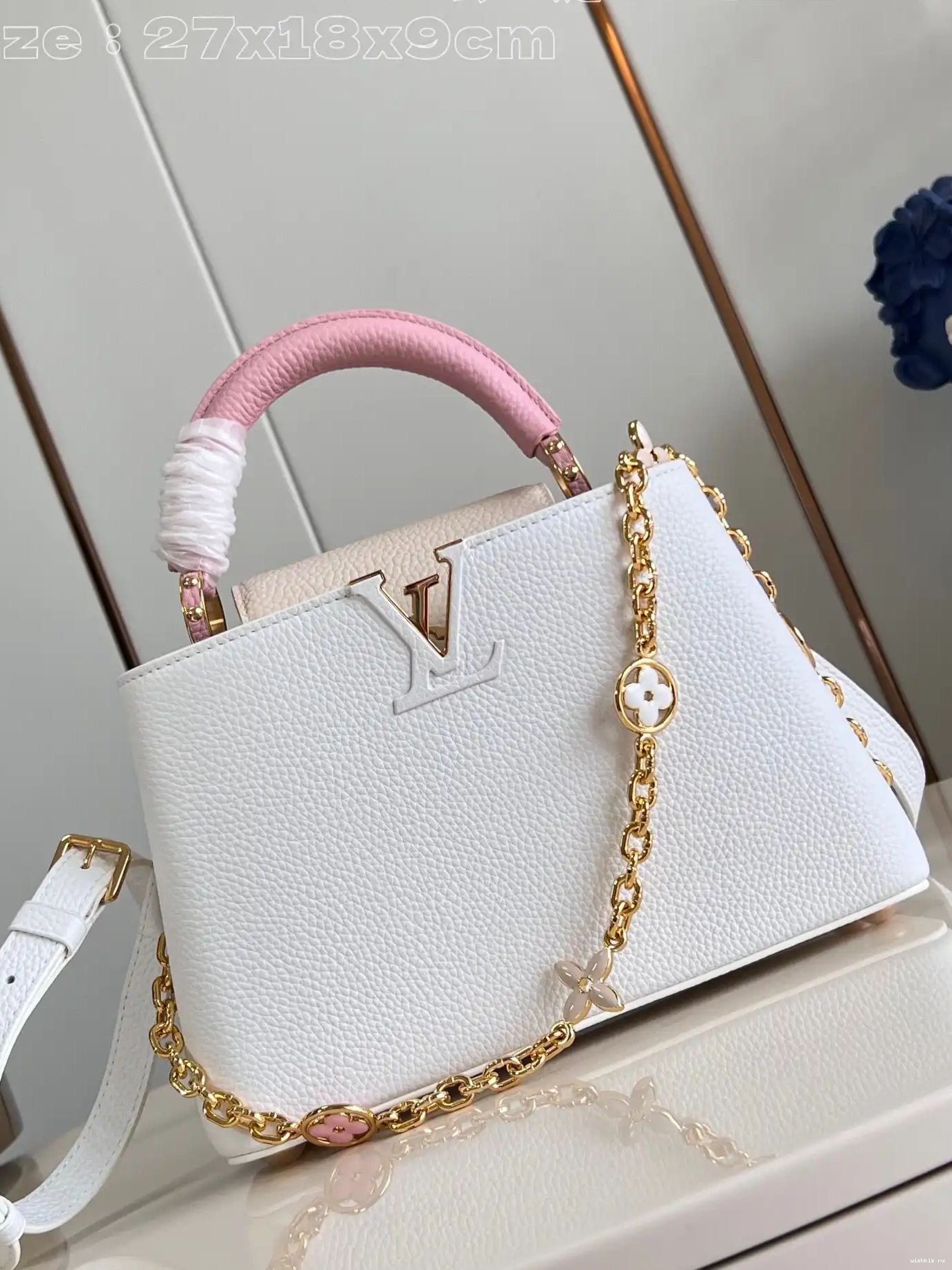 WIS LOUIS BB-27*18*9CM CAPUCINES VUITTON 0703